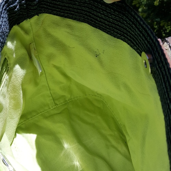 Talbots Women’s Black Paper Straw Handbag - Picture 8 of 10